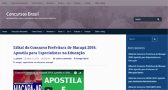 Desktop Screenshot of concursosbrasil.net