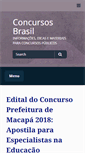 Mobile Screenshot of concursosbrasil.net