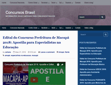 Tablet Screenshot of concursosbrasil.net